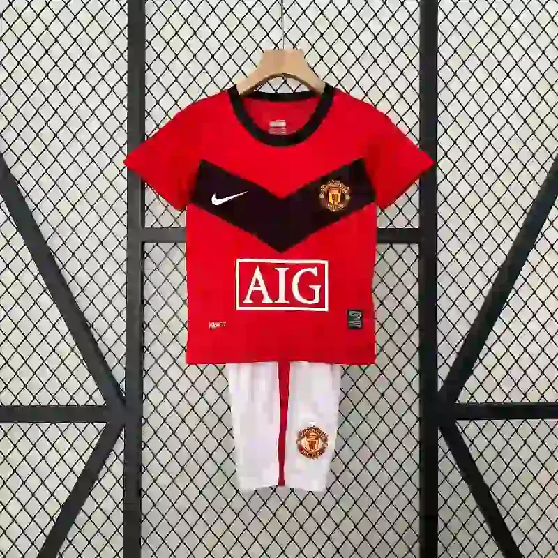 2009-2010 Kids Manchester United Jersey retro kit