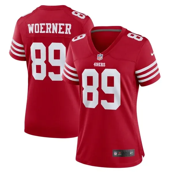 San Francisco 49ers Game NFL Jersey - Scarlet | Authentic Football ...