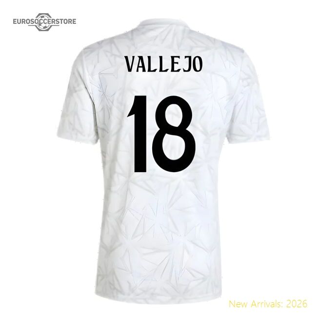 Premium-grade 2024-2025 Real Madrid Pre-match Shirt (white) (vallej