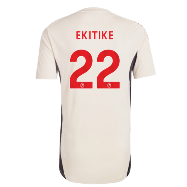 2025-2026 Liverpool Training Jersey (White) - Kids (Ekitike 22)