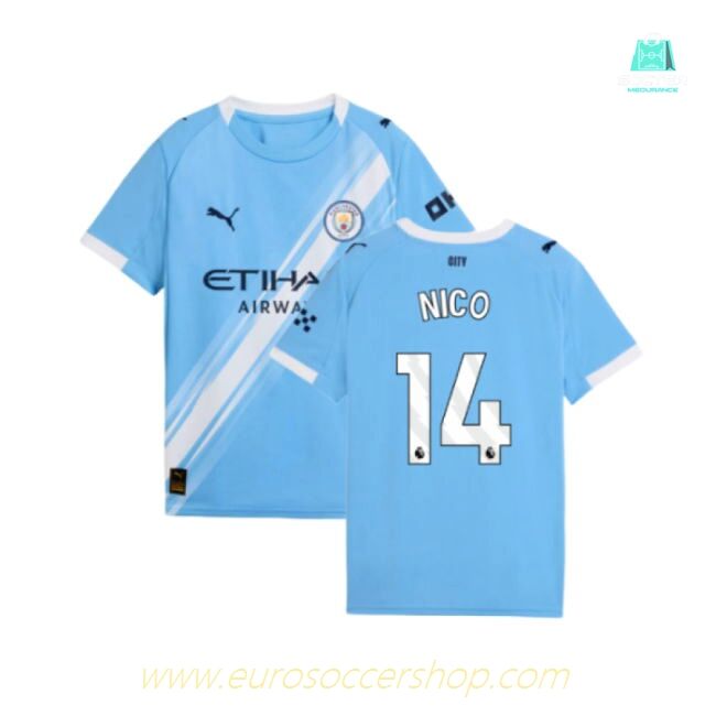 2025-2026 Man City Home Shirt (Kids) (Nico 14)