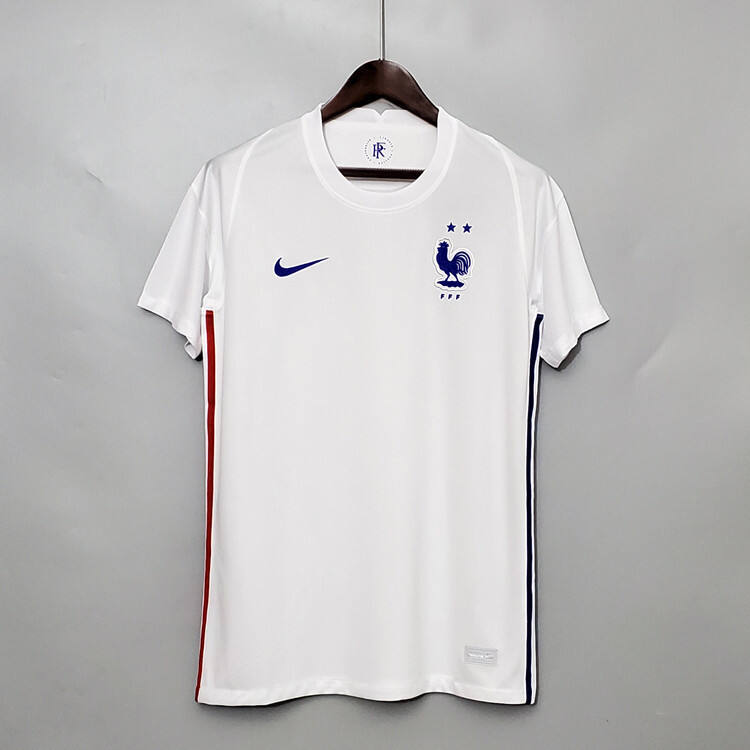 20-21 FRANCE EURO 2020 SOCCER JERSEY AWAY WHITE FOOTBALL SHIRT -