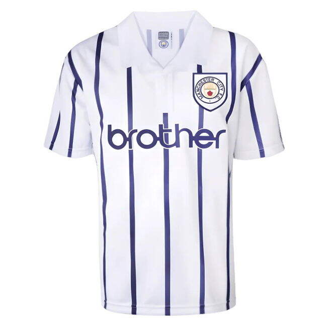Manchester City 1993 Away Retro Football Shirt (Collector's Item)