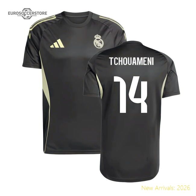 2025-2026 Real Madrid Training Jersey (utility Grey) (tchouameni 14)