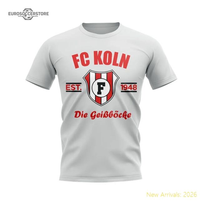 Fc Koln Established Football Casual Tee (white) - Fantastic Value