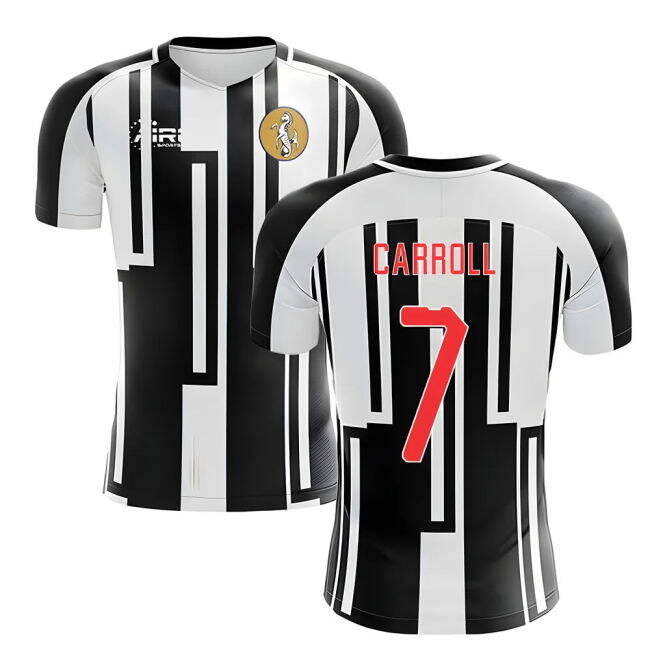 True Newcastle Newcastle Home Concept Football Shirt Carroll #7 Pr...
