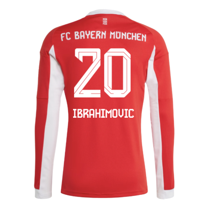 2025-2026 Bayern Munich Long Sleeve Home Shirt for (Men