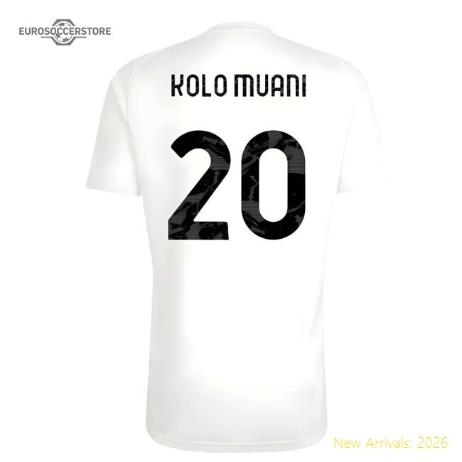 Juventus Kolo Muani Elite Training Jersey Italiano Performance Fabric