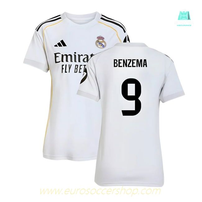 2025-2026 Real Madrid Home Shirt (Womens) (Benzema 9)
