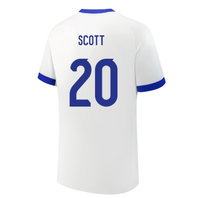 SCOTT 20 Authentic Replica England Home Fan Shirt for Womens