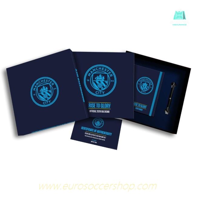 Manchester City FC Calendar & Diary Musical Gift Box 2026