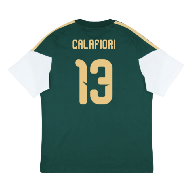 Vintage Italy 2026-2027 Italy Training Tee (Green) (Calafiori 13) f...