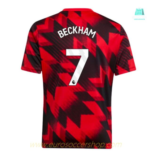 2025-2026 Man Utd Pre-Match Shirt (Red) - Kids (Beckham 7)