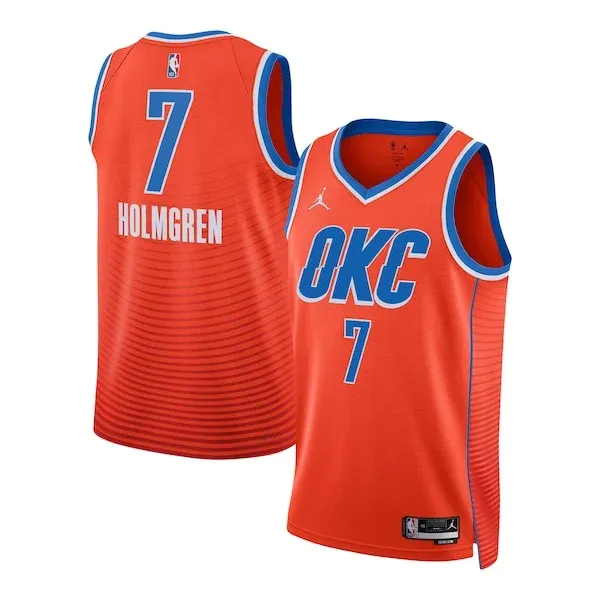 Chet Holmgren OKC Swingman Jersey - retro Basketball - Orange