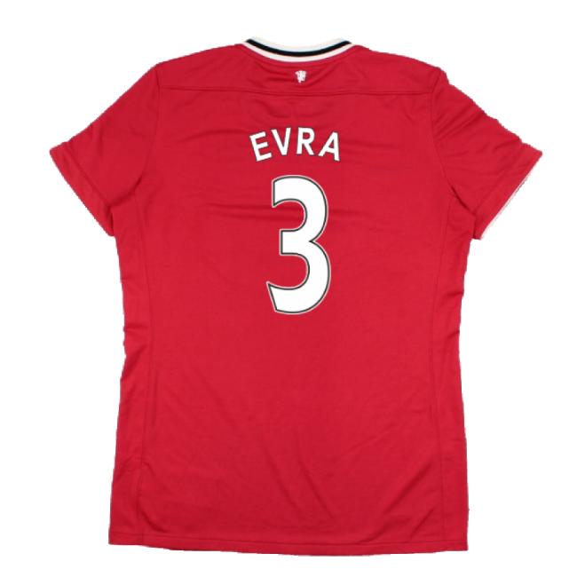 Value Pack Man Utd Evra 3 Manchester United 2011-12 Home Shirt (Wom...