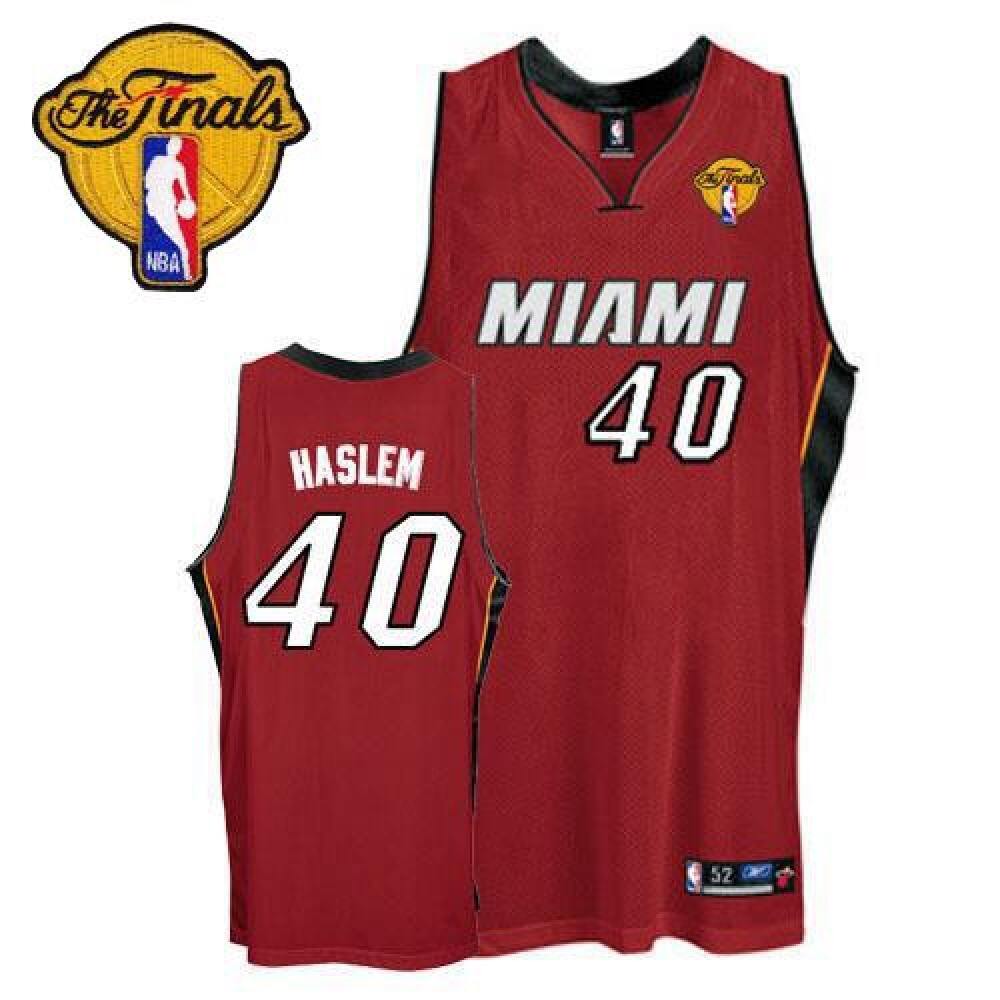 Performance Genuine Men's Miami Heat #40 Udonis Red Basketball Jersey