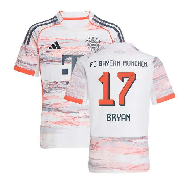 Match Quality Bayern Bayern Munich Away Shirt Kids Bryan #17 Updat...