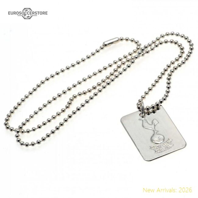 Premium Tottenham Hotspur Fc Silver Plated Dog Tag & Chain - Premium