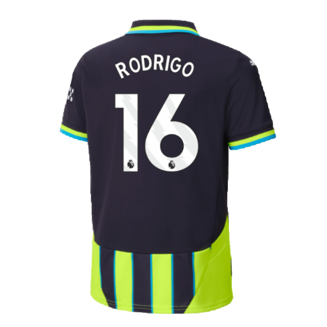 Rodrigo 16 Match Replica Man City Away Supporter Kit (Kids)