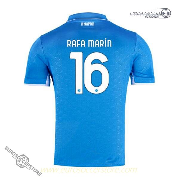 Rafa Marín's Number 16 Home Jersey for Napoli in the 24-25 Season