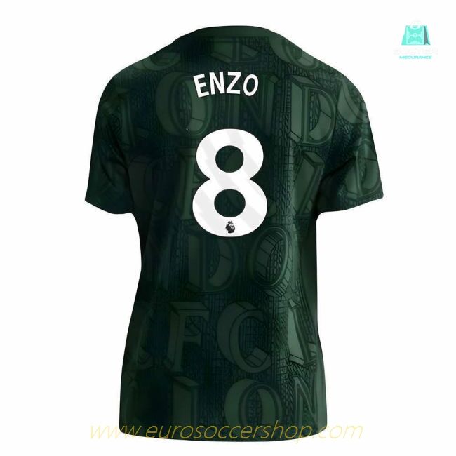2025-2026 Chelsea Pre Match Shirt (Green) - Kids (Enzo 8)