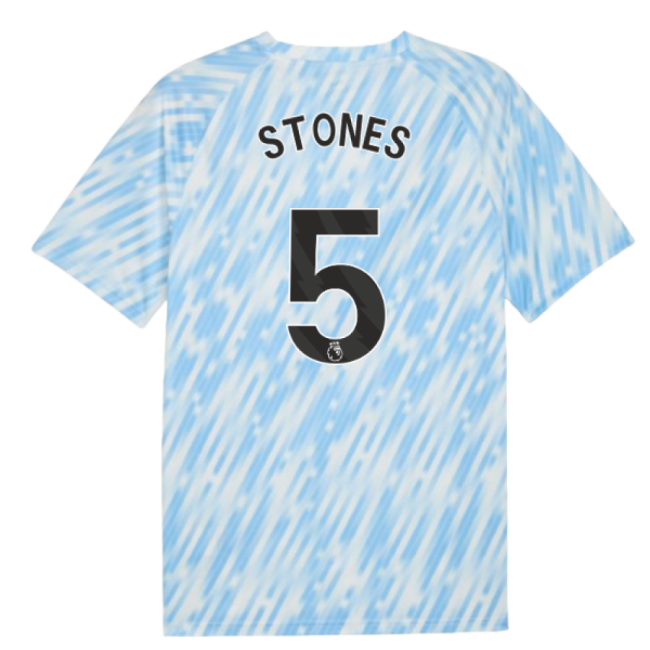 Stones 5 2025-2026 Man City Soccer Club Home Kit