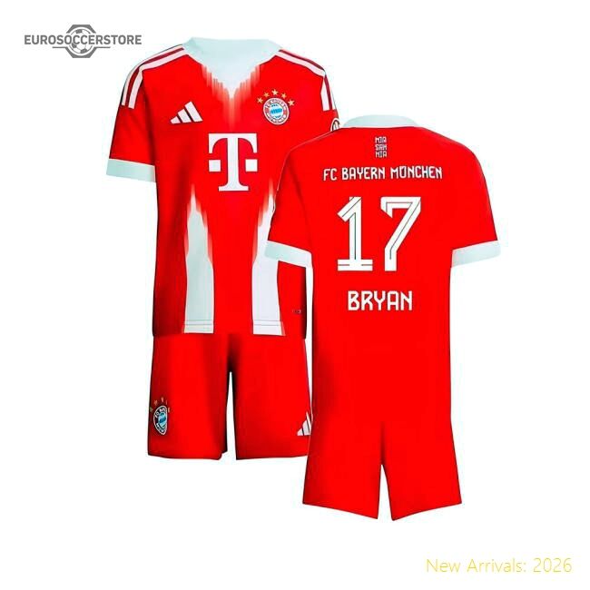 Premium 2025-2026 Bayern Munich Home Mini Kit (Bryan 17)