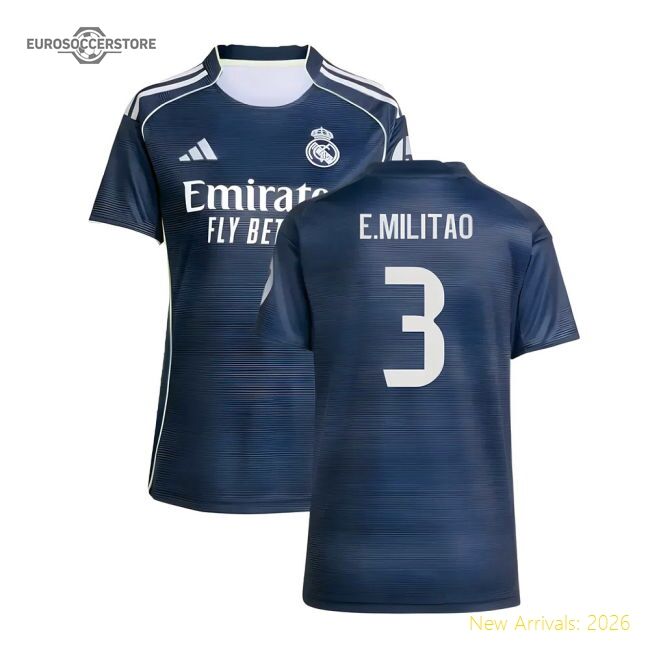 Elite 2025-2026 Real Madrid Authentic Away Jersey (womens) (emilit
