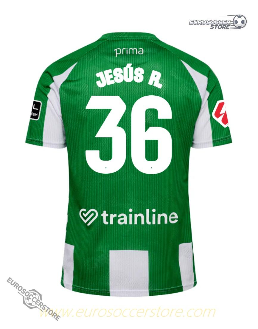JESÚS R. 36 Real Betis Home Jersey for the 25-26 Season