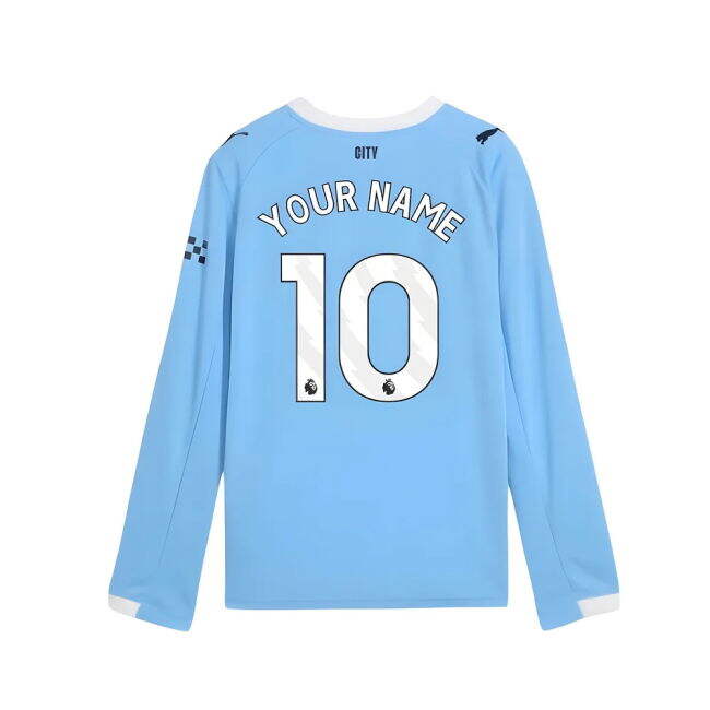 Official 2025-2026 Man City EPL Home Jersey (Kids)