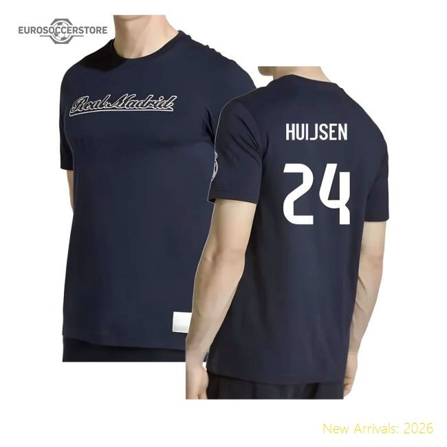 Exceptional 2025-2026 Real Madrid Us Tee (navy) (huijsen 24)