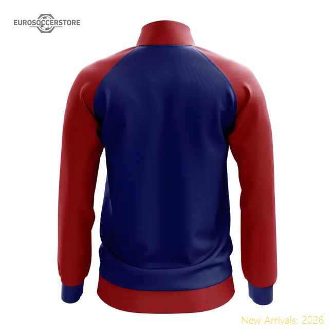 Top-grade Dominican Republic Concept Football Track Jacket (blue)