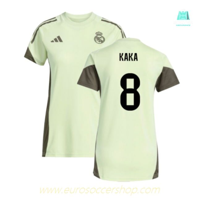 2025-2026 Real Madrid Training Jersey (Almost Lime) - Womens (Kaka 8)
