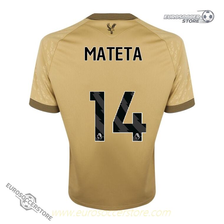 Away Jersey of Crystal Palace Featuring MATETA 14 for the 25-26 Season
