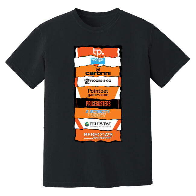 Genuine Blackpool Sponsor History T-Shirt (Black) Team Jersey