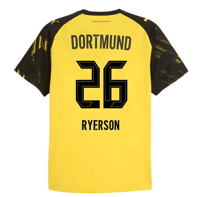 Dortmund Borussia Dortmund Authentic Home Shirt Ryerson #26 Durabl...
