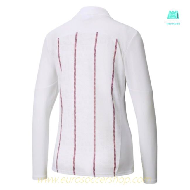 2024-2025 Man City Prematch Half Zip Top (White)