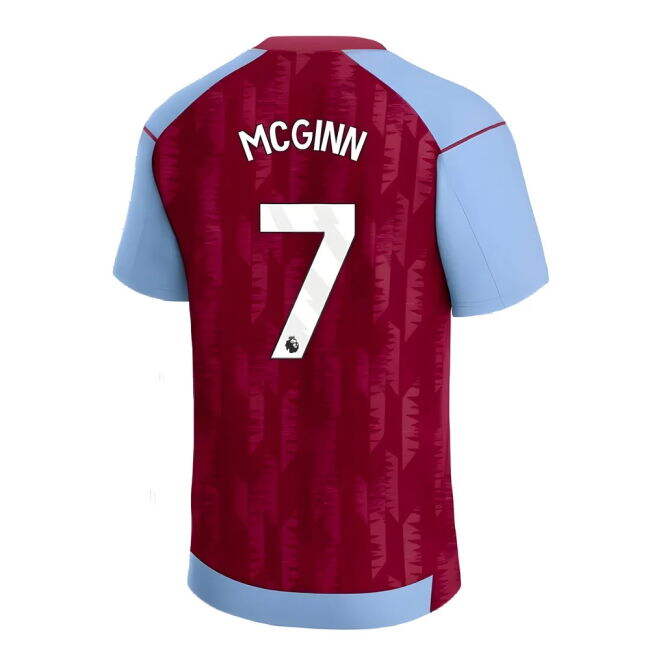 Aston Villa Home Football Shirt 2023-20 - McGinn 7 L M S Kids