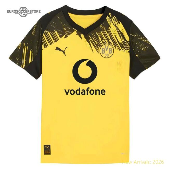 2025-2026 Borussia Dortmund Home Shirt (kids) - Official Design