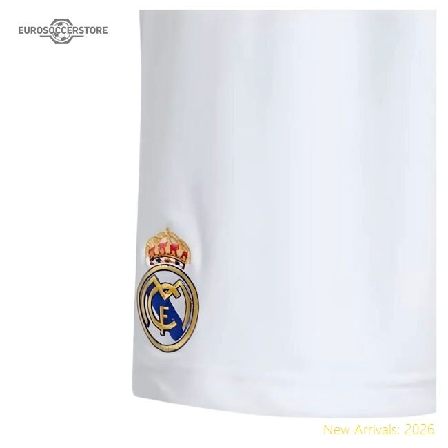 Premium-grade 2024-2025 Real Madrid Home Shorts (white) - Economical