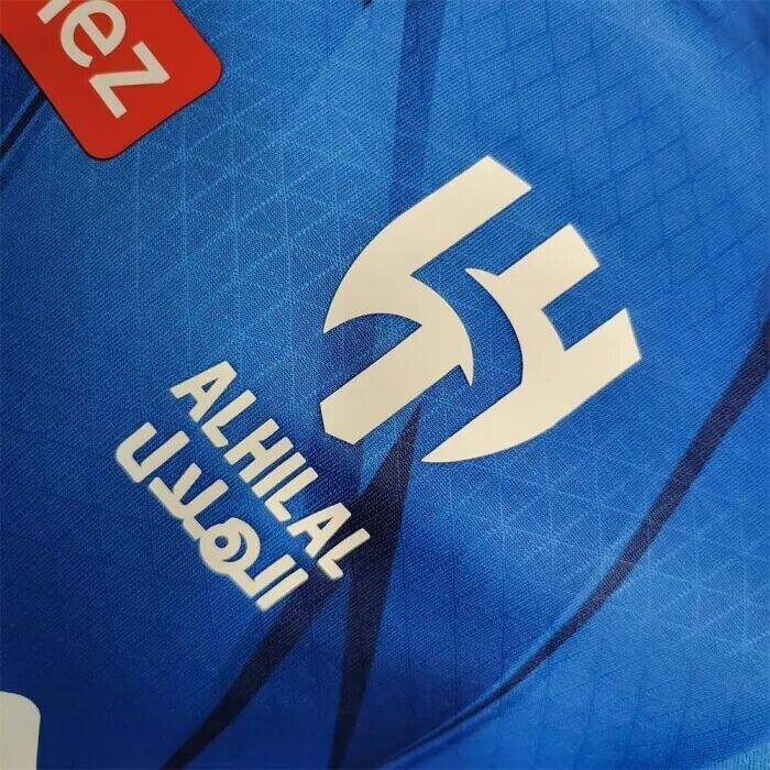2324 Al Hilal Saudi Nermar Jr 10 Home Soccer Jersey Football Shirt