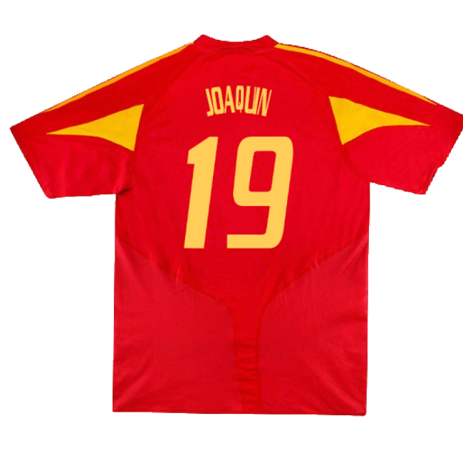 Spain Football Team Contemporary Home Game Jersey (Joaquin 19) (1)
