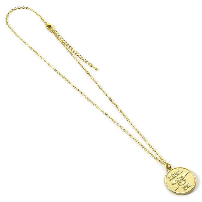 Arsenal FC Gold Finish Crest Necklace - fan gear