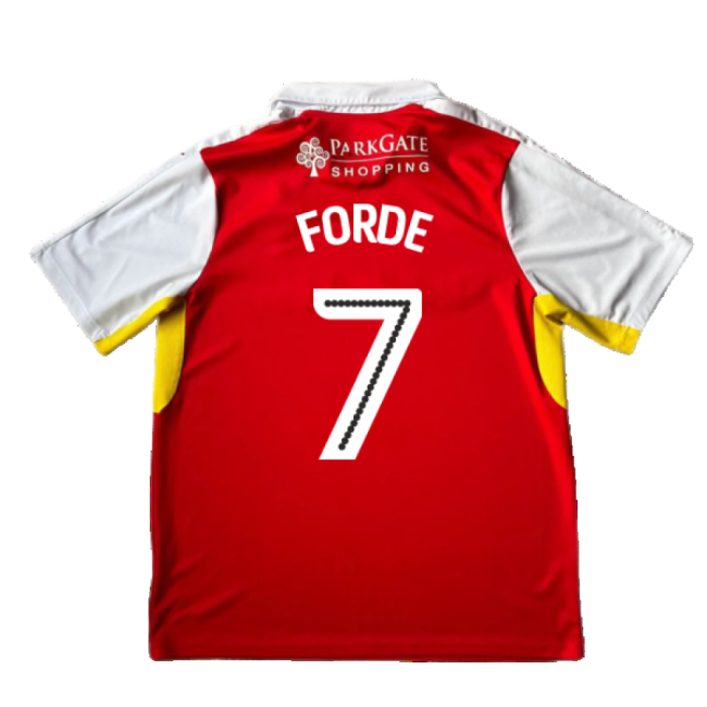 Trendy Rotherham 2016-17 Home Shirt ((Good) XL) (Forde 7) for Match...