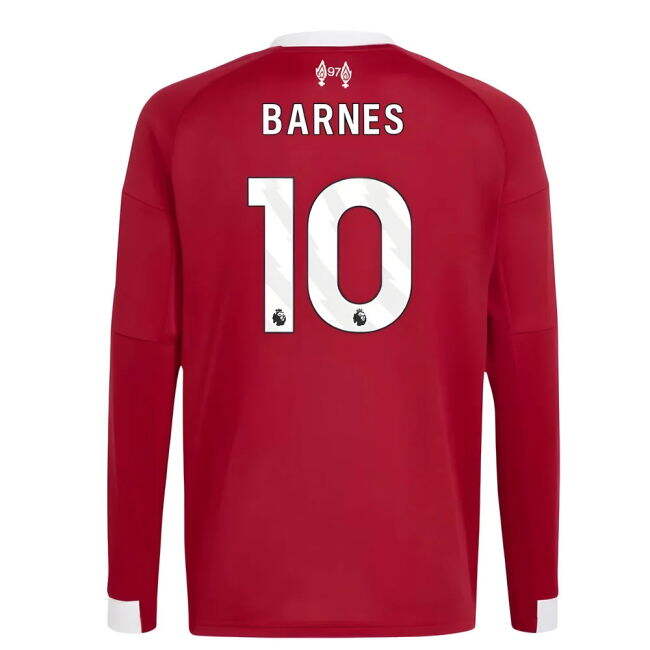 Top Tier Liverpool Liverpool Long Sleeve Home Shirt Kids Barnes #1...