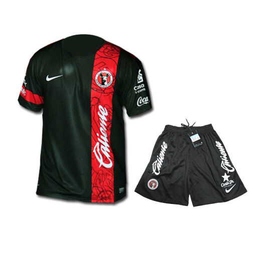 13-14 Club Tijuana Away Black Jersey KitShirtShort - Official Replica