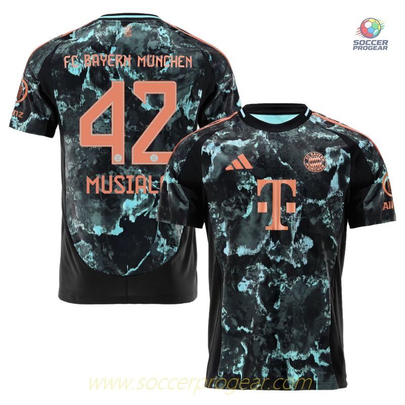 Bayern Munich Away Team Football Shirt 2024-2025 Season Musiala