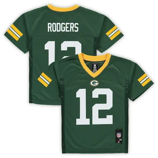 Green Bay Packers Aaron Rodgers Replica Jersey - Green | NFL Player...