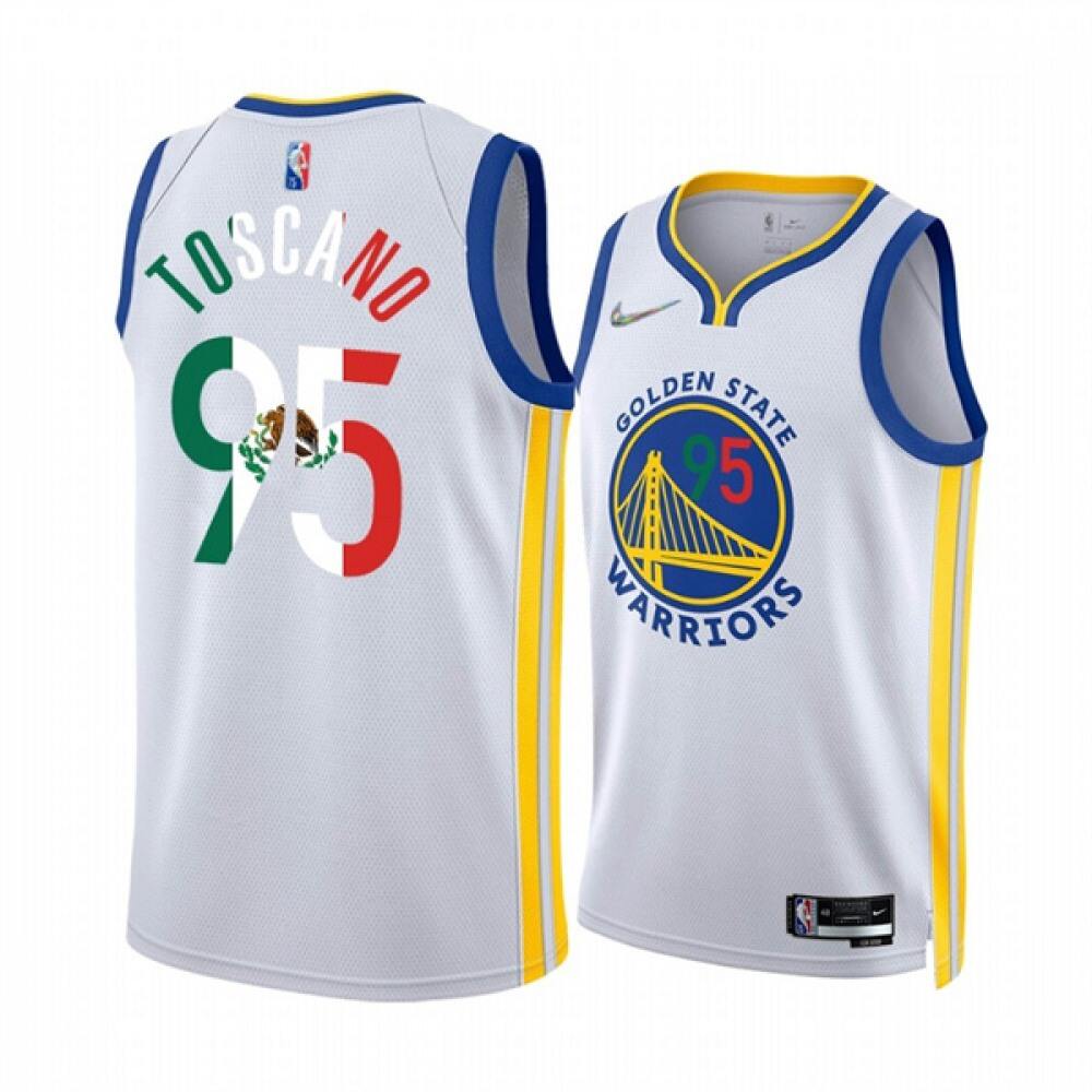 High-Quality 95 Golden State Warriors White Jersey - - Must-Have Jersey