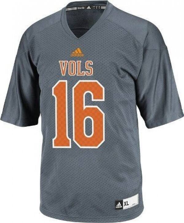Tennessee Volunteers Youth Peyton Manning #16 Adidas Gray Elite Series
